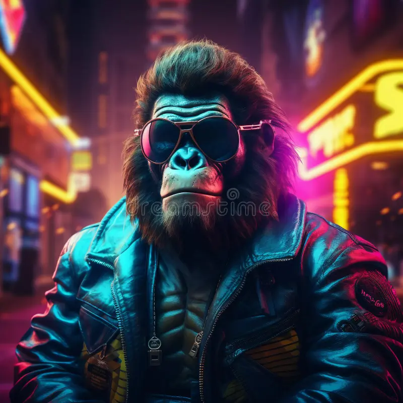 Cyberpunk monkey